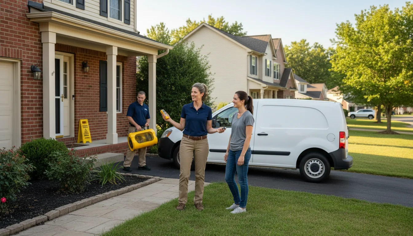 Residential water damage restoration in Paul, ID